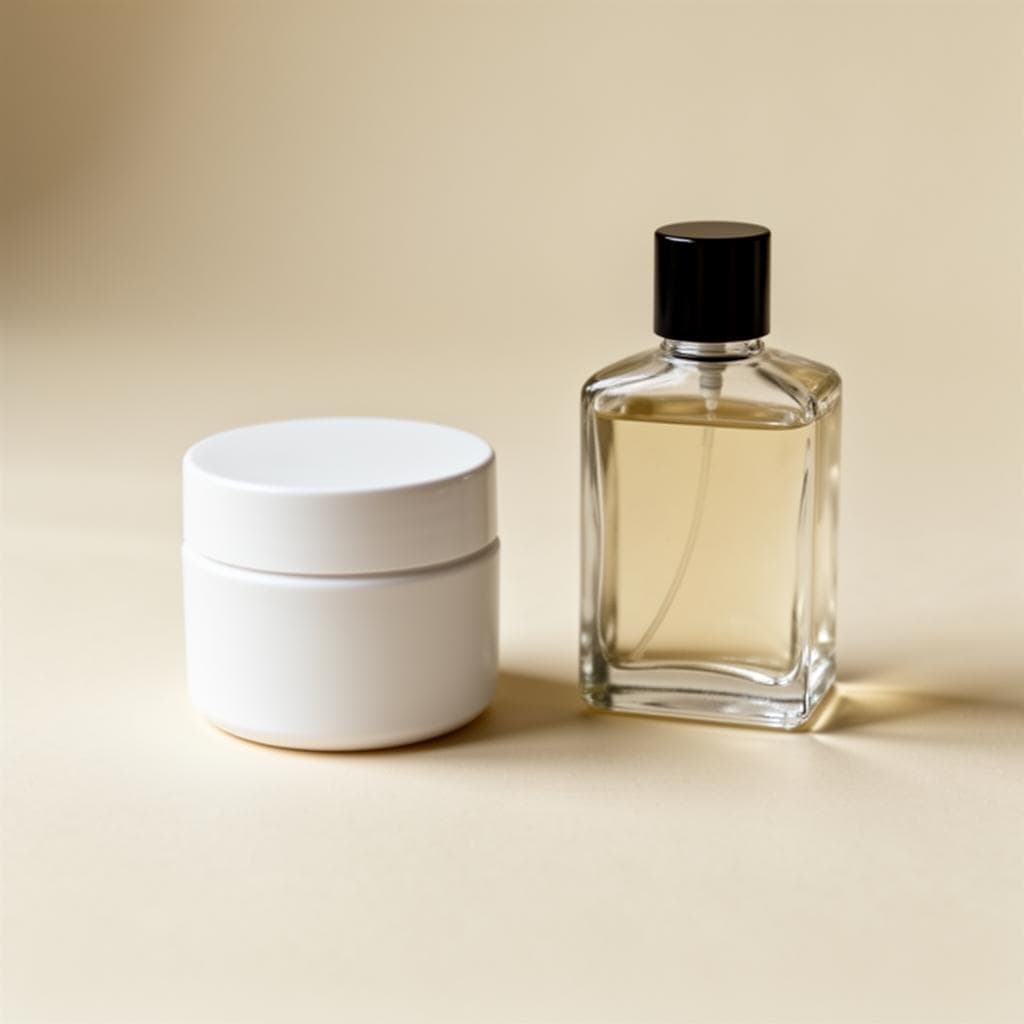 Generic face care products representing borrowed scalp care.